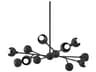 Colt 12-Light Soft Black Sputnik Chandelier