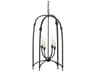 Rhett 4-Light Black Iron Candelabra Chandelier