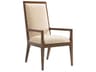 Island Fusion Natori Slat Back Dining Arm Chair
