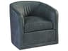 Los Altos Colton Leather Swivel Accent Chair