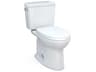 Drake 2-Piece Elongated Universal Height Tornado Flush Toilet with 10 Inch Rough-In, Cefiontect, and SoftClose Seat, Washlet+ Ready