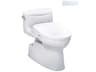 Carolina-II Washlet+ 1-Piece Elongated Cotton White Toilet and Washlet+ S7 Contemporary Bidet Seat