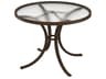 Acrylic Cast Aluminum Round Outdoor Dining Table