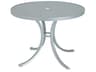 Boulevard Aluminum Round Patio Dining Table with Umbrella Hole