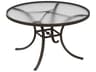 Acrylic Cast Aluminum Round Outdoor Dining Table