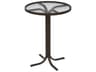Acrylic Cast Aluminum Round Outdoor Bar Table