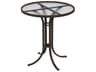 Acrylic Cast Aluminum Round Outdoor Bar Table