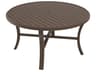 Banchetto Slat Aluminum Round KD Patio Dining Table with Umbrella Hole