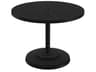 Boulevard Aluminum Round KD Pedestal Patio Dining Table with Umbrella Hole