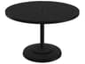 Boulevard Aluminum Round KD Pedestal Patio Dining Table with Umbrella Hole