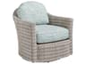 Seabrook Aluminum Wicker Swivel Lounge Chair