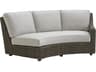 Cypress Wicker Point Ocean Terrace Right Arm Curved Sectional Sofa