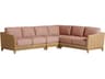 Los Altos Valley View Wicker Sectional Lounge Set