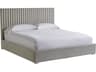 Modern Decker Crypton Sorrell Glacier Gray Upholstered King Platform Bed