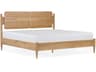 Daniel Natural Oak Wood Queen Platform Bed