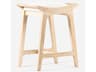 Porter Cerused Oak Upholstered Wood Counter Stool
