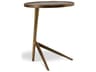 Elements Round Metal Antique Brass End Table