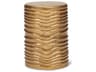 Tara Accent Stool Elements Collection Antique Brass