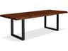 Brooks U Base Dining Table Americano Wood Top