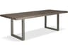 Brooks Dining Table 116 Inch Sandblasted Grey