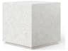 Mixx Ivory Terrazzo Concrete Square Garden Stool