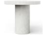 Mixx Ivory Terrazzo Concrete Round Bar Table