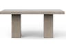 Elcor Rectangular Concrete Bar Table Modern Dark Grey