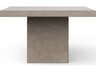 Una Square Concrete Counter Table 59 Inch