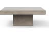 Una Square Concrete Coffee Table Modern