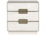 Splendor 3-Drawers White Nightstand