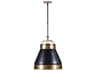 Savarin Black Traditional Bell Pendant
