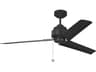 Arcade 54 Inch Ceiling Fan in Midnight Black