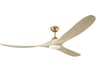 Maverick 70 Inch LED Smart Ceiling Fan in Burnished Brass