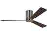 Rozzen 52 Inch Hugger Ceiling Fan in Brushed Steel