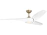 Visual Comfort Topan 60 Inch Smart Ceiling Fan in Burnished Brass