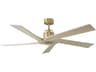 Aspen 56 Inch Ceiling Fan in Burnished Brass