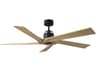 Aspen 56 Inch Ceiling Fan in Midnight Black