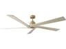 Aspen 70 Inch Ceiling Fan in Burnished Brass