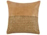 Toscano Chestnut Brown Throw Pillow
