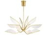 Belterra Chandelier in Natural Brass 38 Inch