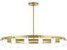Esfera Large Chandelier in Natural Brass