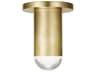 Ebell LED Flush Mount in Natural Brass