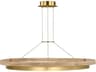 Grace 48 Inch LED Ring Chandelier Natural Oak