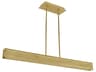 I-Beam LED Linear Suspension Light 47 Inch Brass