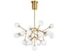 Mara 25-Light Aged Brass Chandelier