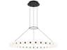 Orbet 36 Inch LED Chandelier Elegant Ring Pendant