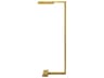Dessau LED Floor Lamp in Natural Brass