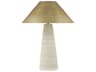 Karam Large Table Lamp in Natural Brass