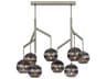 Sedona 8-Light Satin Nickel Globe Island Pendant
