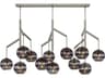 Sedona 12-Light Satin Nickel Globe Island Pendant